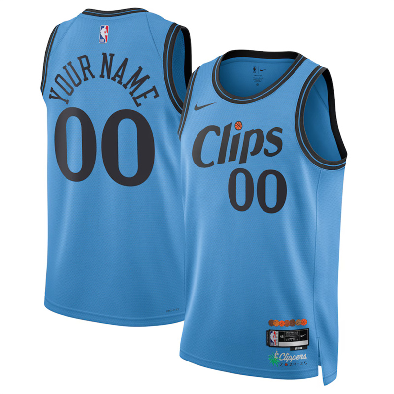 Men's Los Angeles Clippers Active Player Custom Light Blue 2024/25 CityEdition Stitched Jersey Men's Los Angeles Clippers Active Player Custom Light Blue 2024/25 CityEdition Stitched Jersey