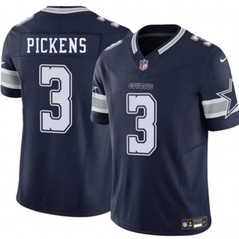 Youth Dallas Cowboys #3 George Pickens Navy F.U.S.E. Limited Stitched Football Jersey