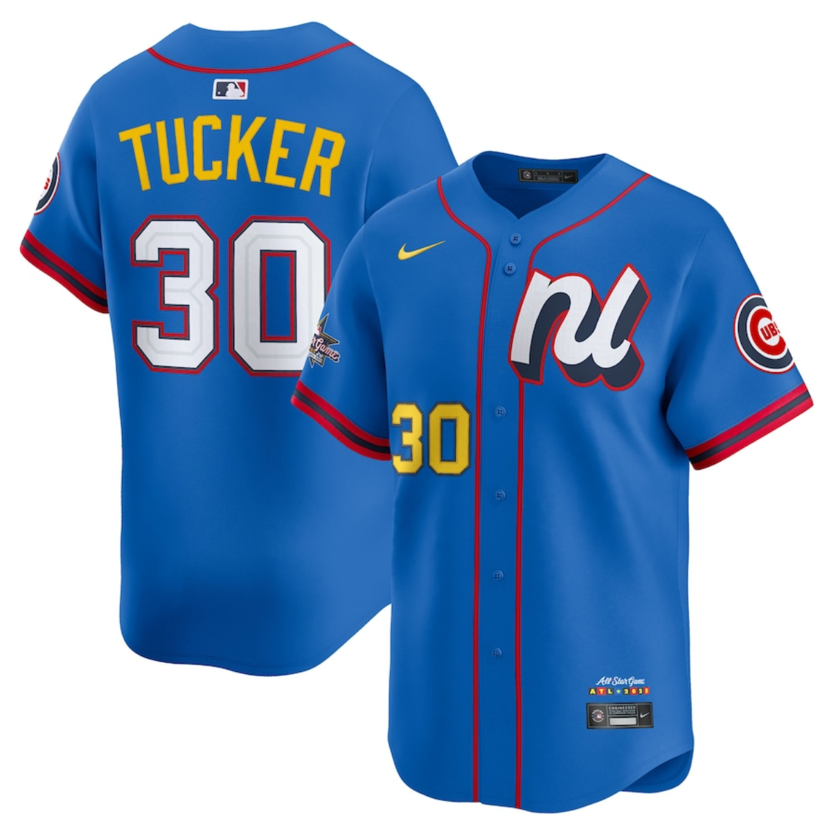 Men's National League #30 Kyle Tucker Blue 2025 All-Star Edition Limited Stitched Baseball Jersey Men's National League #30 Kyle Tucker Blue 2025 All-Star Edition Limited Stitched Baseball Jersey