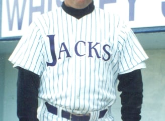 Men's Customized White/Purple Pinstripe Stitched Jersey