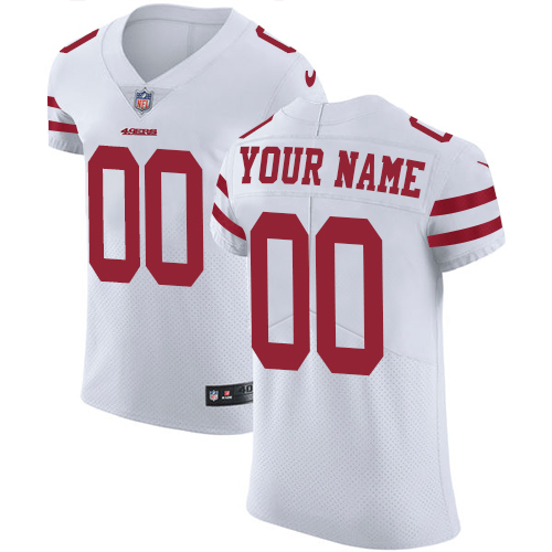 Women's San Francisco 49ers Customized White Stitched Vapor Untouchable Elite Jersey