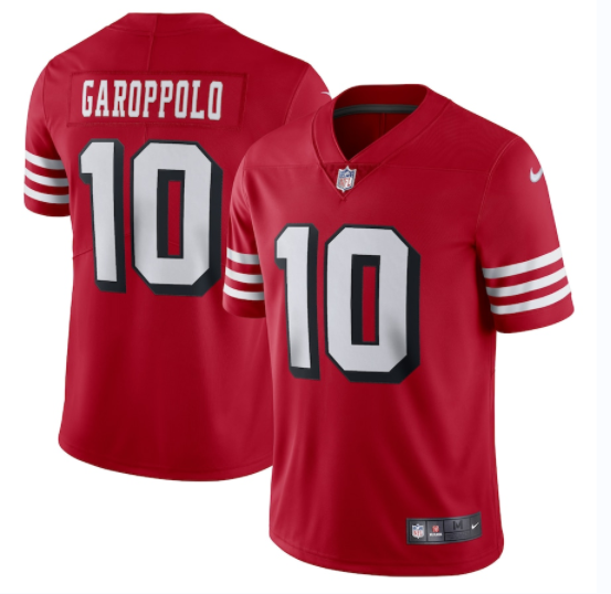 Men's San Francisco 49ers Active Player Custom Vapor Untouchable Stitched Football Jersey Men's San Francisco 49ers Active Player Custom Vapor Untouchable Stitched Football Jersey
