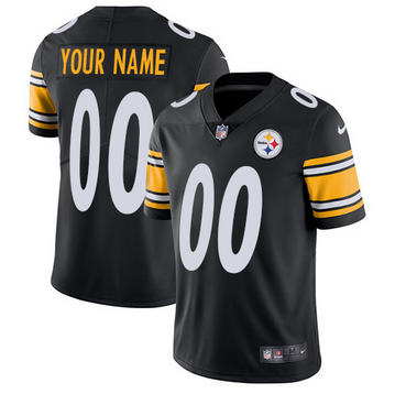 Toddlers Pittsburgh Steelers Customized Black Vapor Untouchable Limited Stitched Football Jersey Toddlers Pittsburgh Steelers Customized Black Vapor Untouchable Limited Stitched Football Jersey