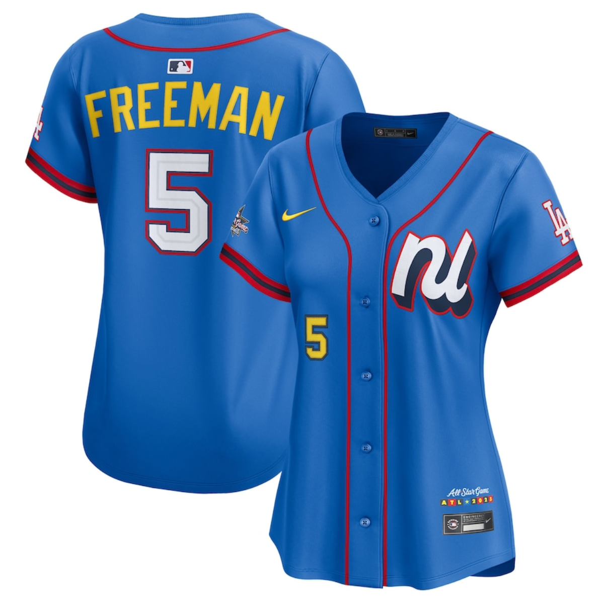 Women's National League #5 Freddie Freeman Blue 2025 All-Star Edition Limited Stitched Baseball Jersey(Run Small) Women's National League #5 Freddie Freeman Blue 2025 All-Star Edition Limited Stitched Baseball Jersey(Run Small)