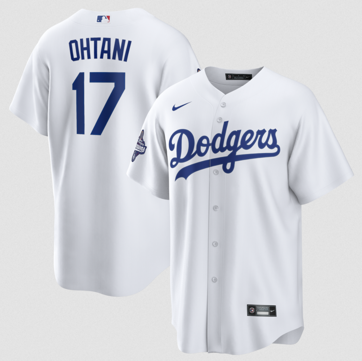 Men's Los Angeles Dodgers #17 Shohei Ohtani White 2025 World Series Champions Patch Cool Base Stitched Baseball Jersey Men's Los Angeles Dodgers #17 Shohei Ohtani White 2025 World Series Champions Patch Cool Base Stitched Baseball Jersey