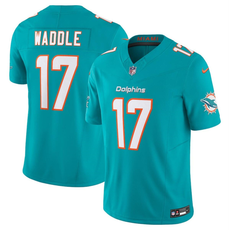 Youth Miami Dolphins #17 Jaylen Waddle Aqua 2023 F.U.S.E Vapor Limited Stitched Jersey Youth Miami Dolphins #17 Jaylen Waddle Aqua 2023 F.U.S.E Vapor Limited Stitched Jersey