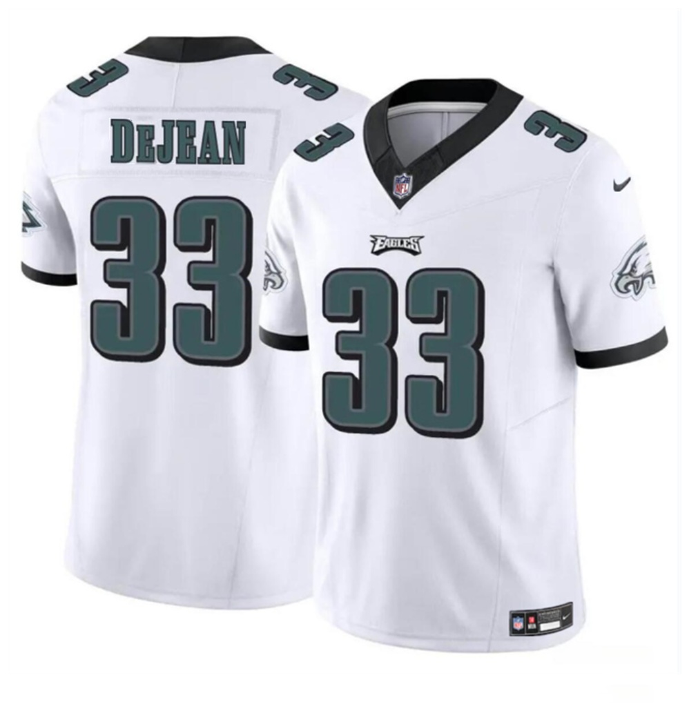 Youth Philadelphia Eagles #33 Cooper DeJean White 2024 Draft F.U.S.E Vapor Untouchable Limited Stitched Football Jersey