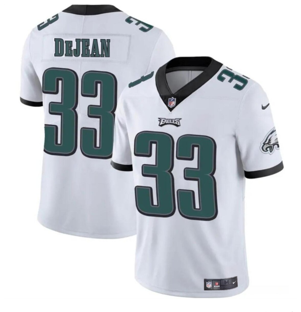 Youth Philadelphia Eagles #33 Cooper DeJean White 2024 Draft Vapor Untouchable Limited Stitched Football Jersey