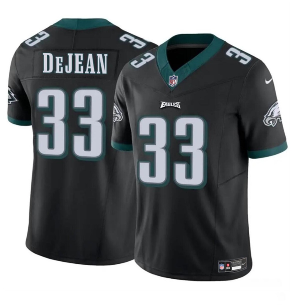 Youth Philadelphia Eagles #33 Cooper DeJean Black 2024 Draft F.U.S.E Vapor Untouchable Limited Stitched Football Jersey
