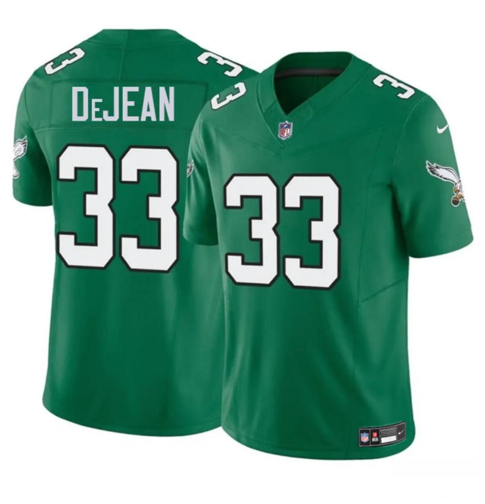 Youth Philadelphia Eagles #33 Cooper DeJean Green 2024 Draft F.U.S.E Vapor Untouchable Throwback Limited Stitched Football Jersey