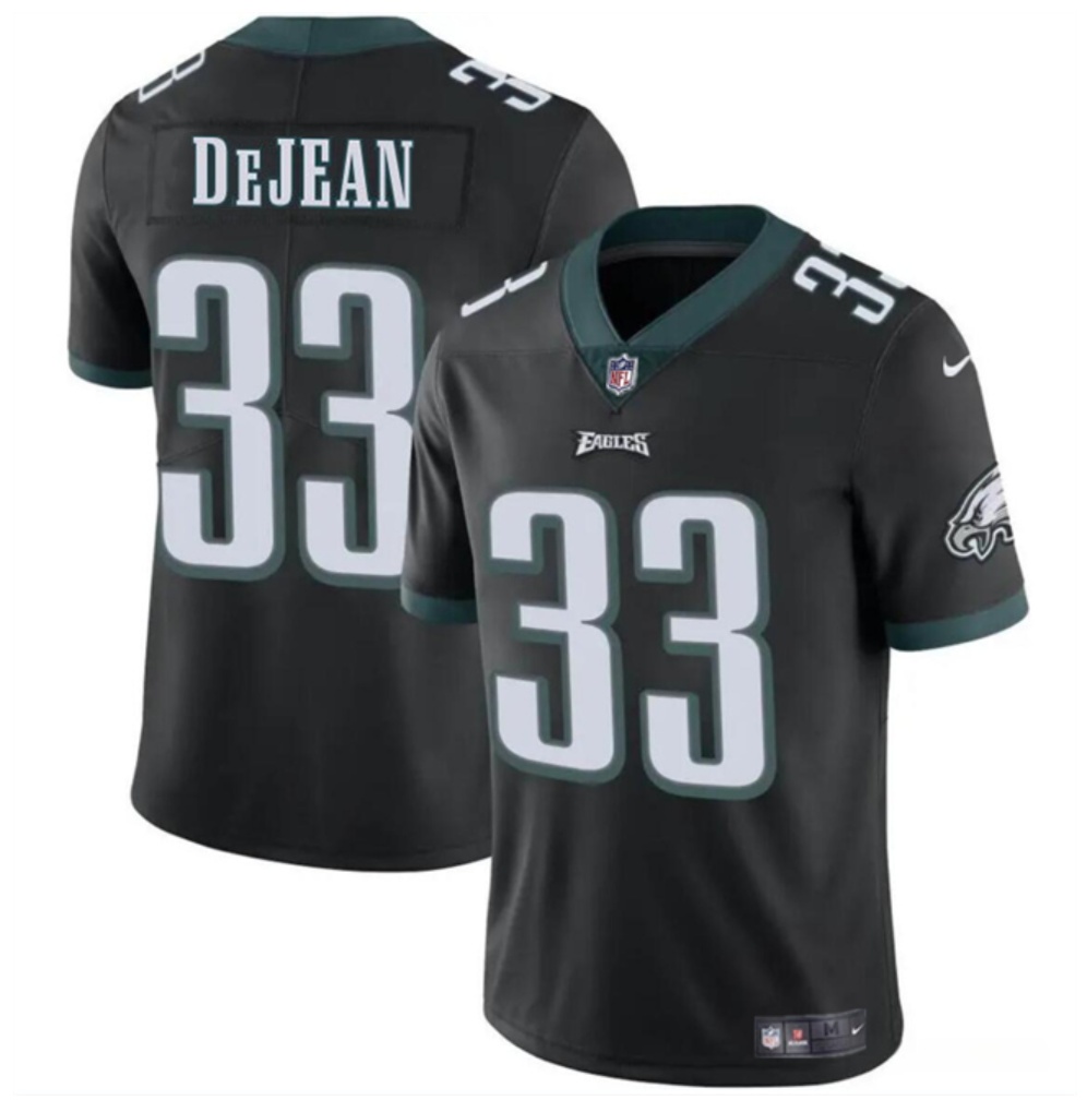 Youth Philadelphia Eagles #33 Cooper DeJean Black 2024 Draft Vapor Untouchable Limited Stitched Football Jersey