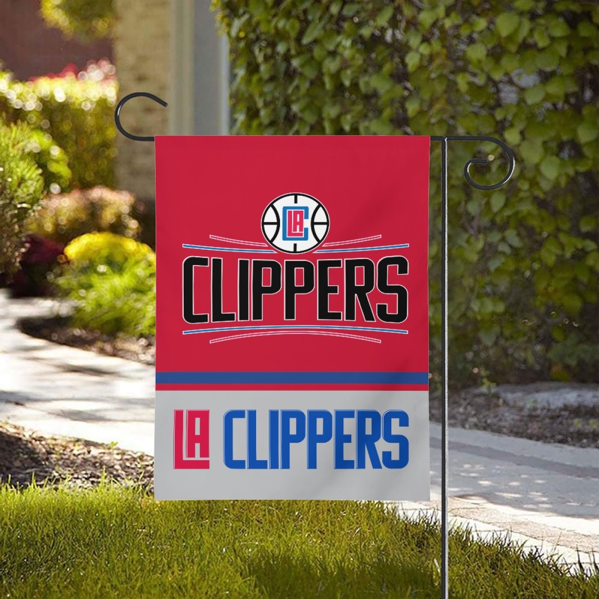 Los Angeles Clippers Double-Sided Garden Flag 001 (Pls check description for details) Los Angeles Clippers Double-Sided Garden Flag 001 (Pls check description for details)