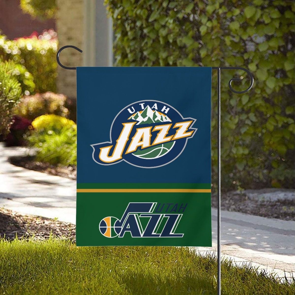 Utah Jazz Double-Sided Garden Flag 001 (Pls check description for details) Utah Jazz Double-Sided Garden Flag 001 (Pls check description for details)
