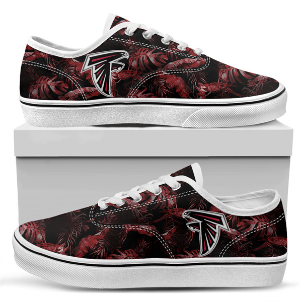 Men's Atlanta Falcons Vans Low Top Sneakers 011