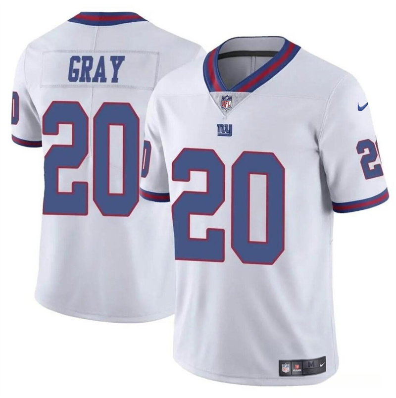 Youth New York Giants #20 Eric Gray White Color Rush Stitched Jersey Youth New York Giants #20 Eric Gray White Color Rush Stitched Jersey