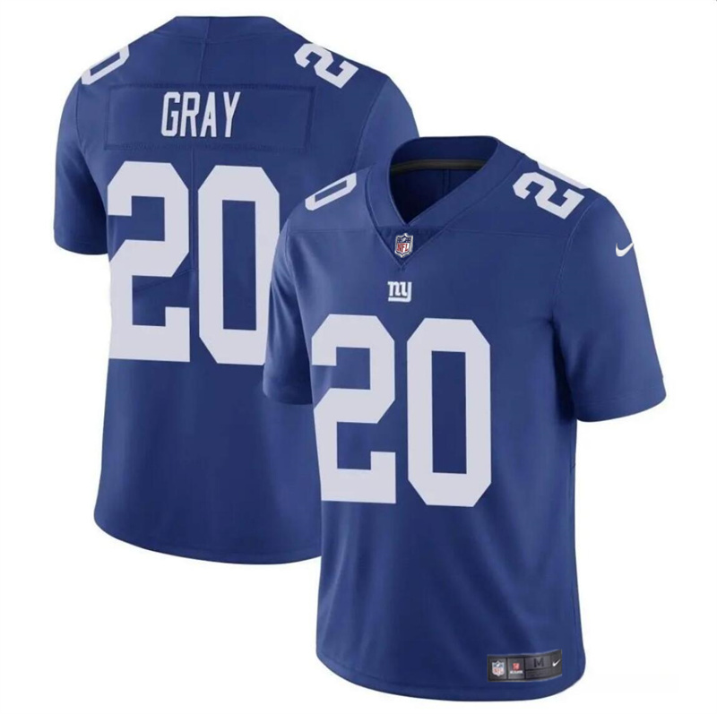 Youth New York Giants #20 Eric Gray Blue Vapor Stitched Jersey Youth New York Giants #20 Eric Gray Blue Vapor Stitched Jersey