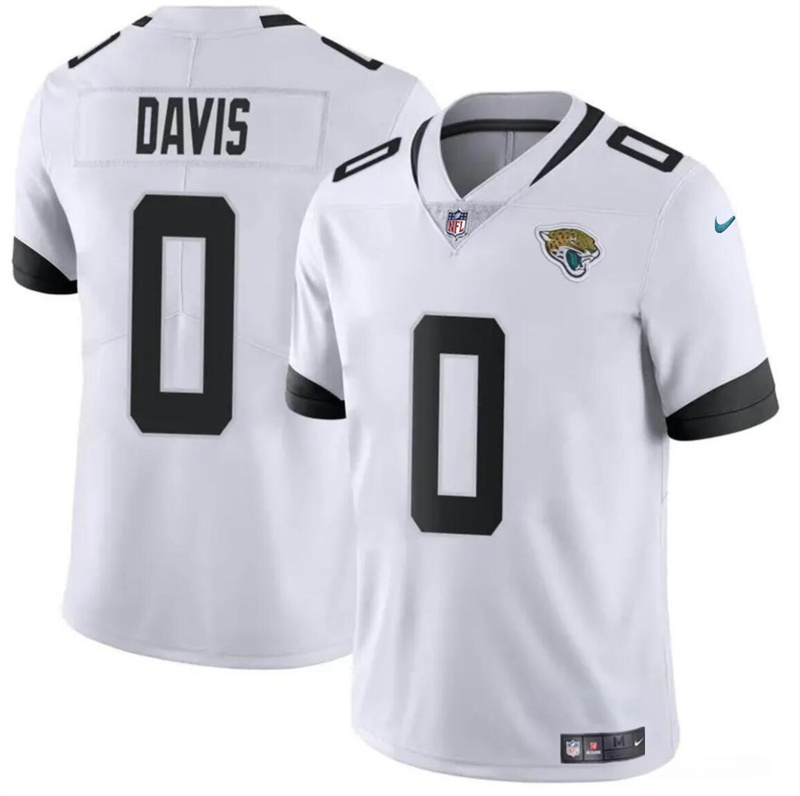 Youth Jacksonville Jaguars #0 Gabe Davis White Vapor Untouchable Limited Stitched Jersey Youth Jacksonville Jaguars #0 Gabe Davis White Vapor Untouchable Limited Stitched Jersey