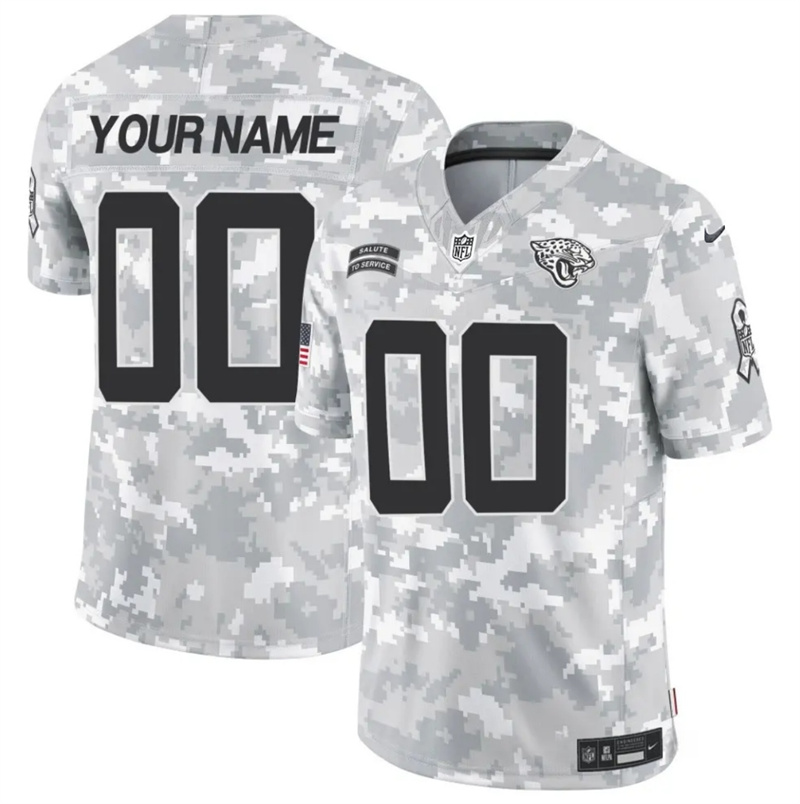 Men's Jacksonville Jaguars Active Player Custom 2024 F.U.S.E Arctic Camo Salute to Service Limited Stitched Football Jersey Men's Jacksonville Jaguars Active Player Custom 2024 F.U.S.E Arctic Camo Salute to Service Limited Stitched Football Jersey