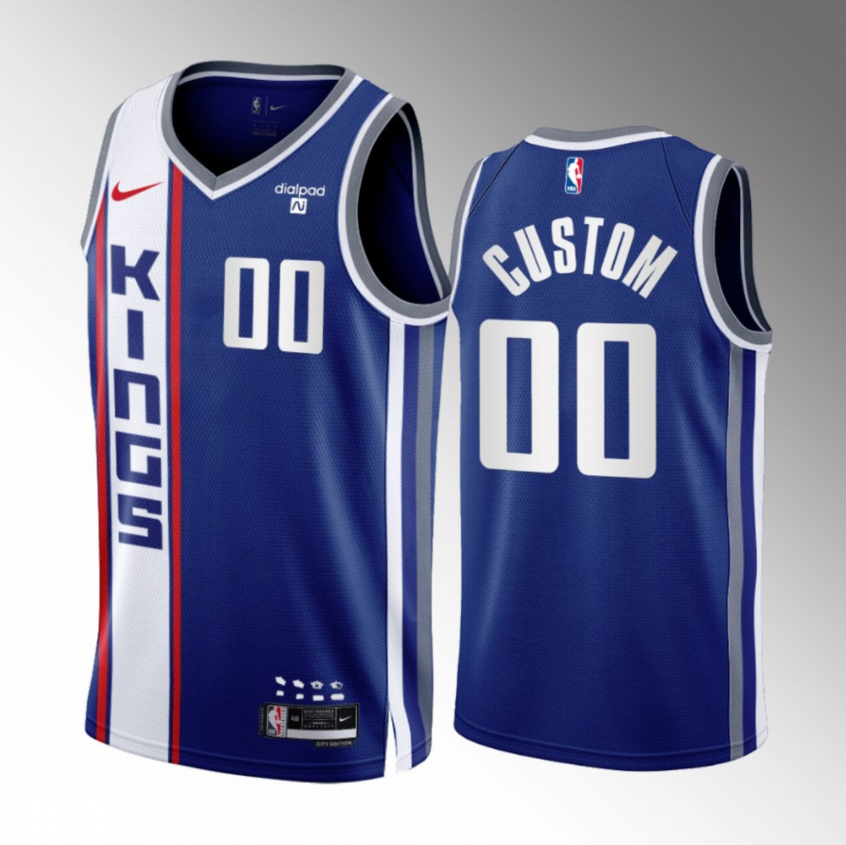 Men's Sacramento Kings Active Player Custom Blue 2023/24 City Edition Stitched Basketball Jersey Men's Sacramento Kings Active Player Custom Blue 2023/24 City Edition Stitched Basketball Jersey