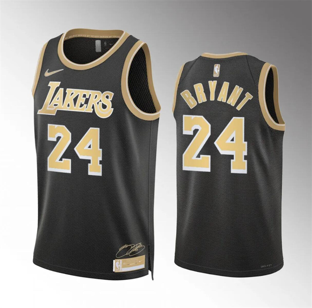 Men's Los Angeles Lakers #24 Kobe Bryant Black 2024 Select Series Stitched Basketball Jersey Men's Los Angeles Lakers #24 Kobe Bryant Black 2024 Select Series Stitched Basketball Jersey