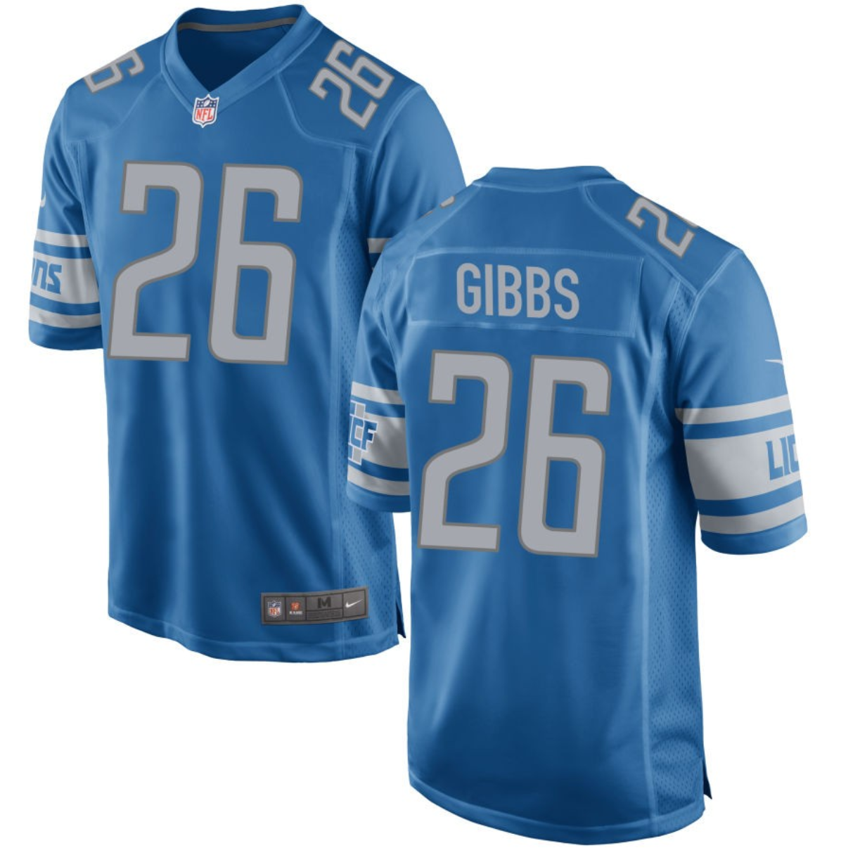 Youth Detroit Lions #26 Jahmyr Gibbs Blue 2023 Draft Stitched Game Jersey Youth Detroit Lions #26 Jahmyr Gibbs Blue 2023 Draft Stitched Game Jersey