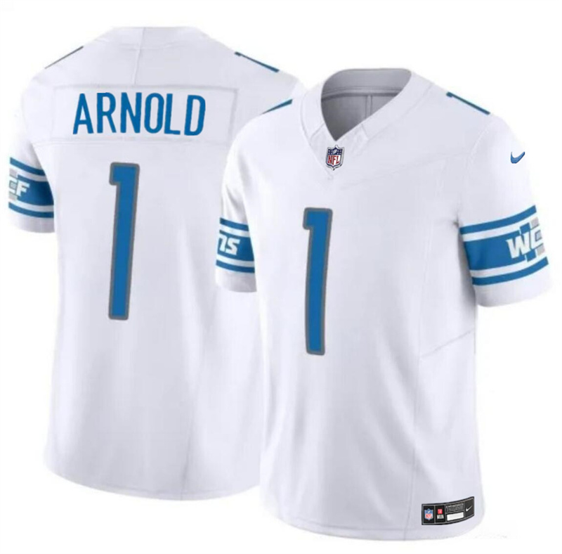 Youth Detroit Lions #1 Terrion Arnold White 2024 Draft F.U.S.E. Vapor Untouchable Limited Stitched Jersey Youth Detroit Lions #1 Terrion Arnold White 2024 Draft F.U.S.E. Vapor Untouchable Limited Stitched Jersey