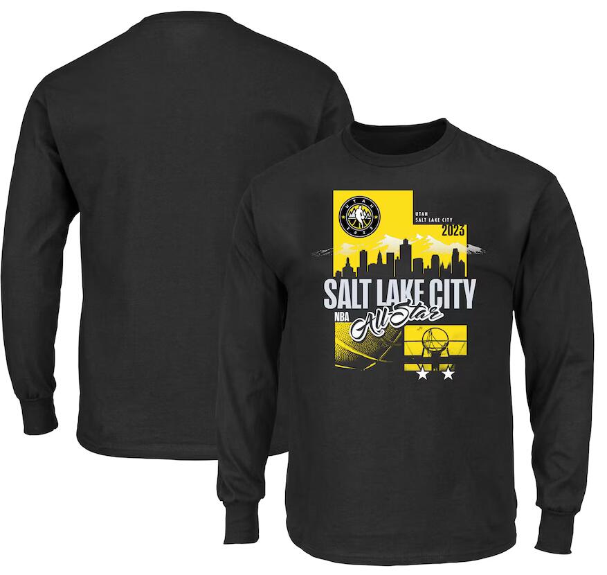 Men's Black 2023 All-Star Game Big & Tall Long Sleeve T-Shirt Men's Black 2023 All-Star Game Big & Tall Long Sleeve T-Shirt
