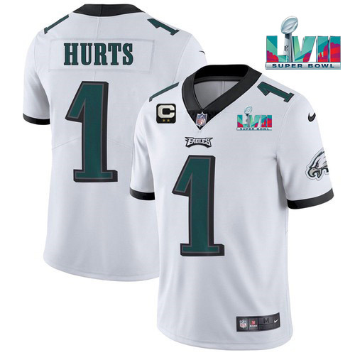 Men's Philadelphia Eagles #11 A.J. Brown White Super Bowl LVII Patch Vapor Untouchable Limited Stitched Jersey