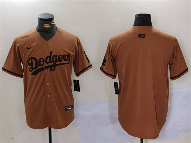 Men's Los Angeles Dodgers Blank Brown Cool Base Stitched Baseball Jersey Men's Los Angeles Dodgers Blank Brown Cool Base Stitched Baseball Jersey