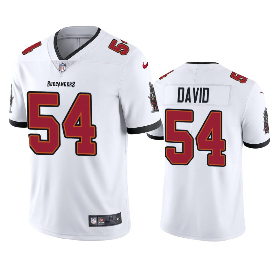 Men's Tampa Bay Buccaneers #54 Lavonte David New White Vapor Untouchable Limited Stitched NFL Jersey Men's Tampa Bay Buccaneers #54 Lavonte David New White Vapor Untouchable Limited Stitched NFL Jersey