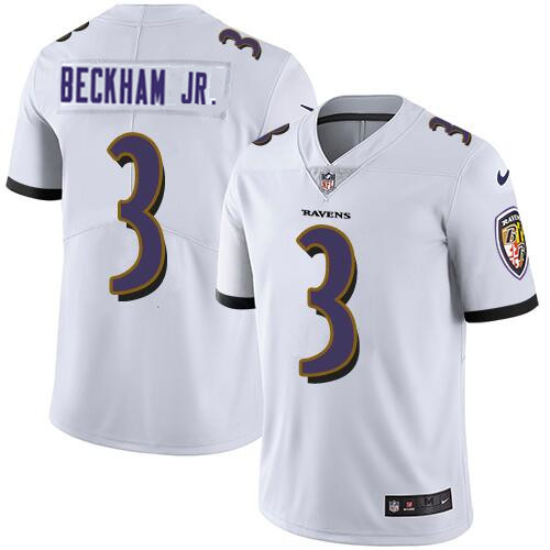 Men's Baltimore Ravens #3 Odell Beckham Jr. White Vapor Untouchable Football Jersey Men's Baltimore Ravens #3 Odell Beckham Jr. White Vapor Untouchable Football Jersey
