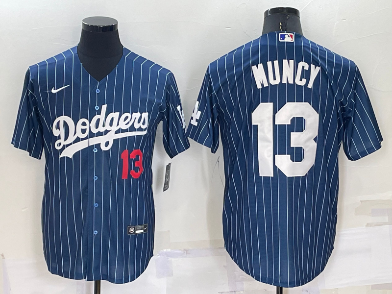Men's Los Angeles Dodgers #13 Max Muncy Navy Cool Base Stitched Baseball Jersey Men's Los Angeles Dodgers #13 Max Muncy Navy Cool Base Stitched Baseball Jersey