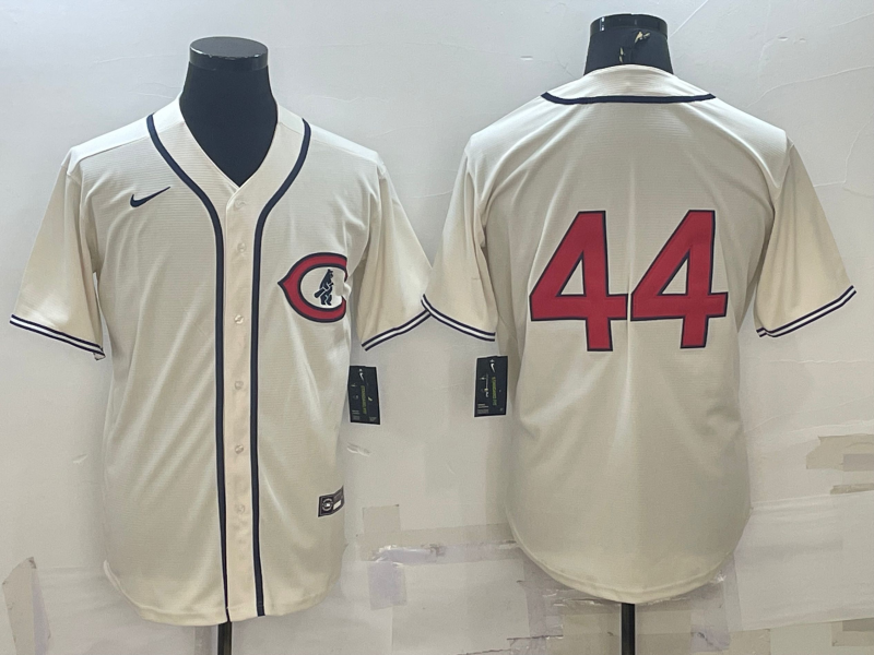 Men's Chicago Cubs #44 Anthony Rizzo 2022 Cream Field of Dreams Cool Base Stitched Baseball Jersey Men's Chicago Cubs #44 Anthony Rizzo 2022 Cream Field of Dreams Cool Base Stitched Baseball Jersey