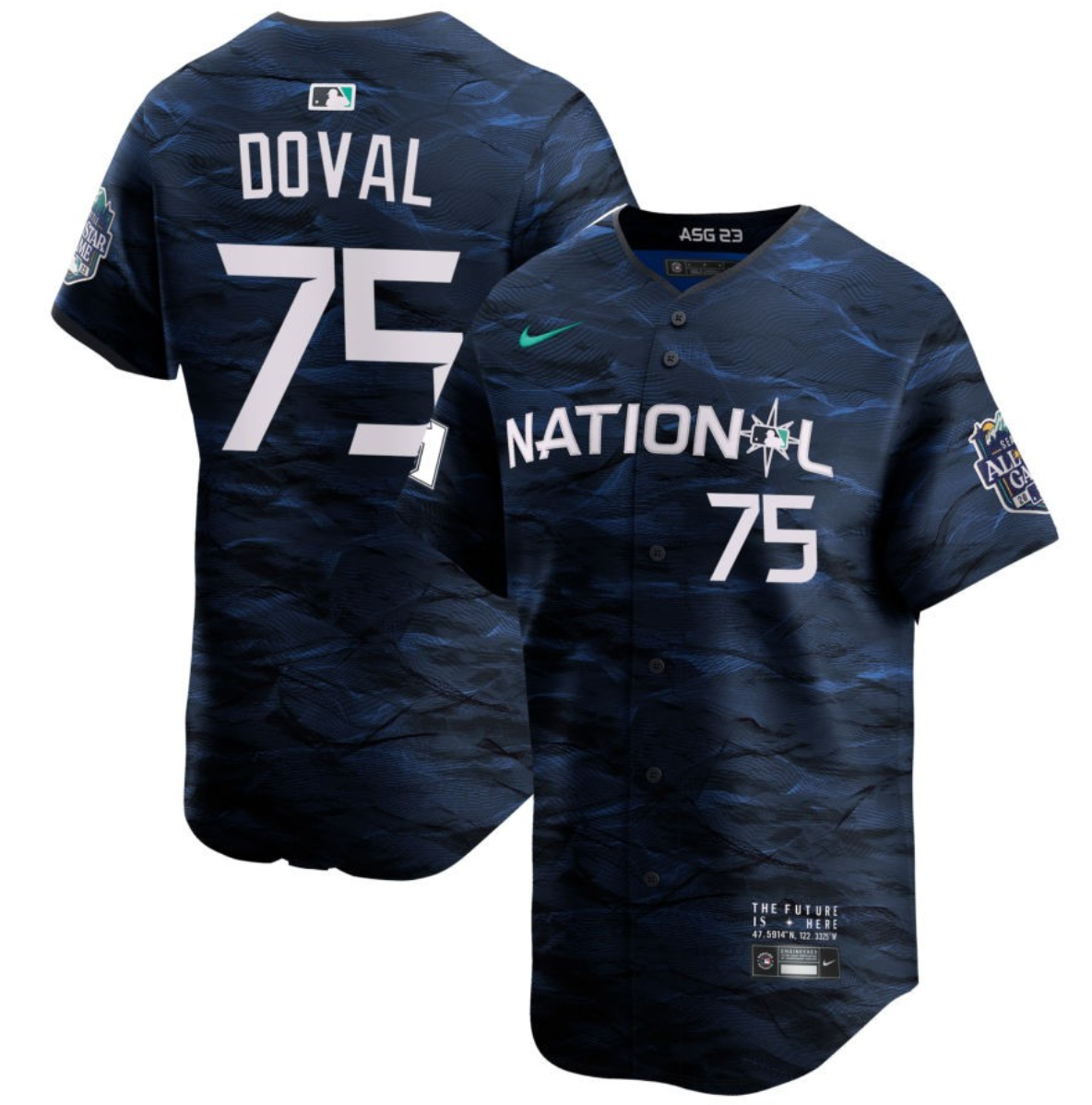 Men's San Francisco Giants #75 Camilo Doval Royal 2023 All-star Cool Base Stitched Jersey Men's San Francisco Giants #75 Camilo Doval Royal 2023 All-star Cool Base Stitched Jersey