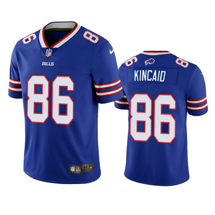 Men's Buffalo Bills #86 Dalton Kincaid Blue 2023 F.U.S.E Draft Vapor Untouchable Limited Stitched Jersey Men's Buffalo Bills #86 Dalton Kincaid Blue 2023 F.U.S.E Draft Vapor Untouchable Limited Stitched Jersey