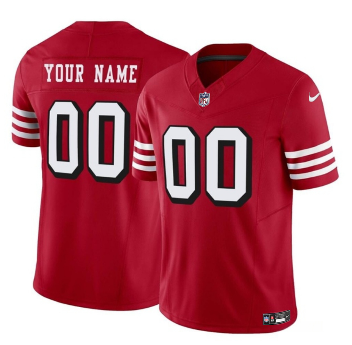 Men's San Francisco 49ers Active Player Custom Scarlet 2023 F.U.S.E. Vapor Untouchable Alternate Limited Stitched Football Jersey Men's San Francisco 49ers Active Player Custom Scarlet 2023 F.U.S.E. Vapor Untouchable Alternate Limited Stitched Football Jersey