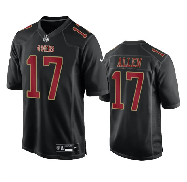 Men's San Francisco 49ers #17 Brandon Allen Black Fashion Vapor Untouchable Limited Stitched Football Jersey Men's San Francisco 49ers #17 Brandon Allen Black Fashion Vapor Untouchable Limited Stitched Football Jersey