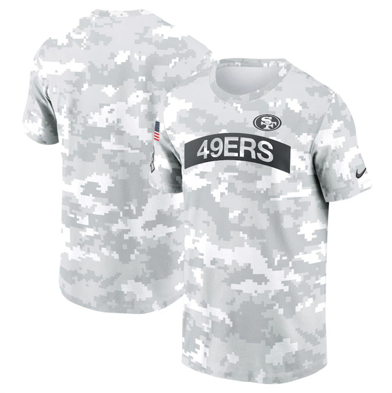 Men's San Francisco 49ers 2024 Arctic Camo Salute to Service Performance T-Shirt Men's San Francisco 49ers 2024 Arctic Camo Salute to Service Performance T-Shirt