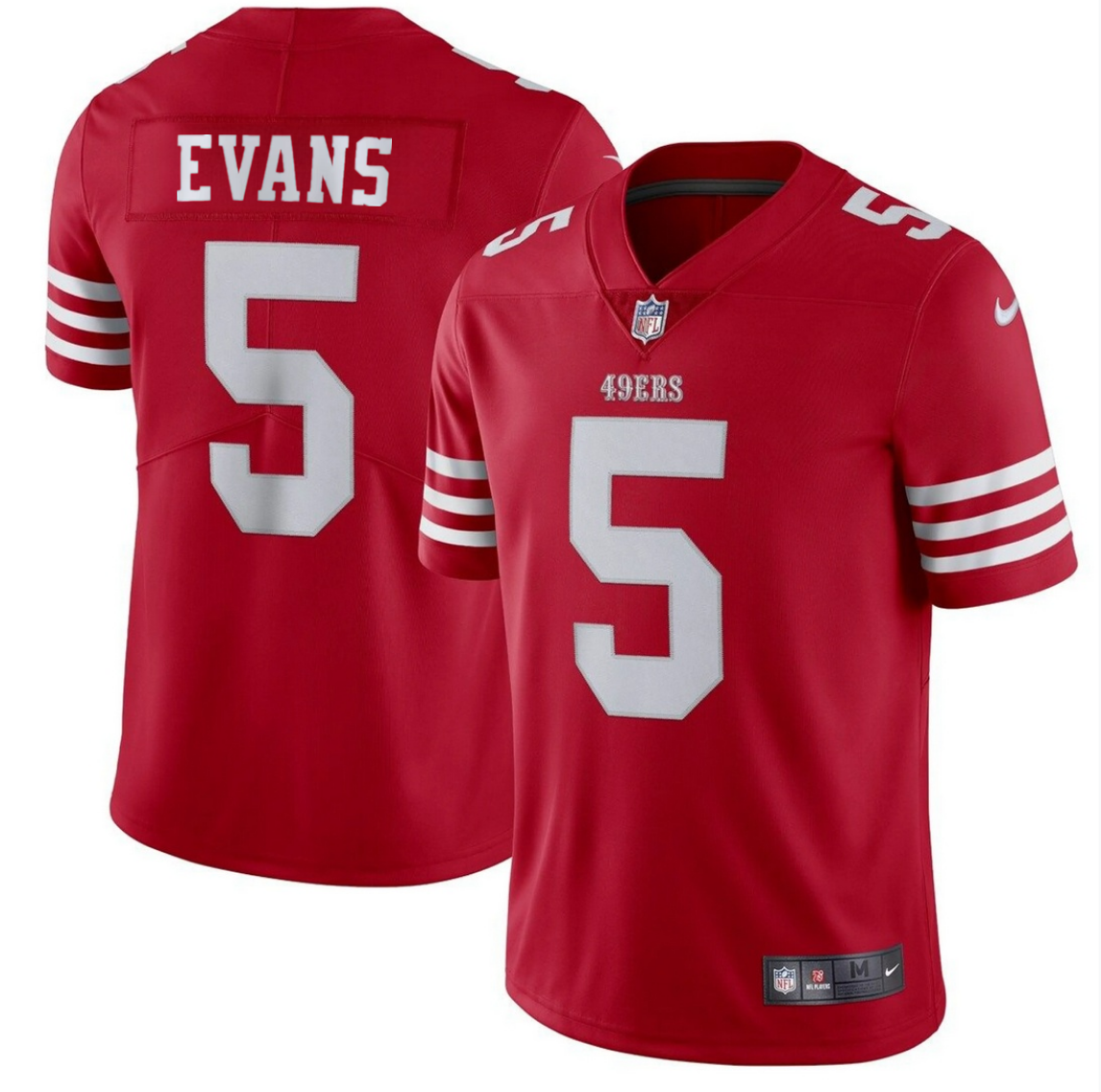 Men's San Francisco 49ers #5 Mike Evans Red 2026 Vapor Untouchable Limited Stitched Football Jersey