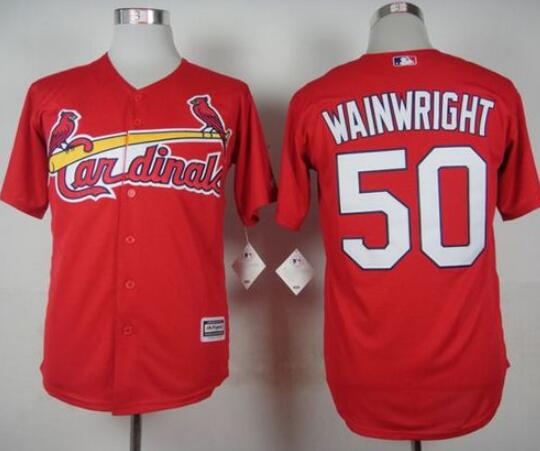 Men's St.Louis Cardinals ACTIVE PLAYER Custom Red Cool Base Stitched Baseball Jersey Men's St.Louis Cardinals ACTIVE PLAYER Custom Red Cool Base Stitched Baseball Jersey