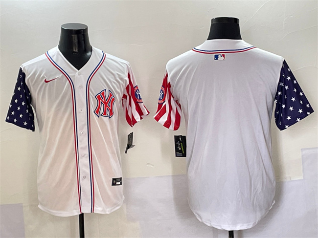 Men's New York Yankees Blank White American Style Limited Stitched Baseball Jersey Men's New York Yankees Blank White American Style Limited Stitched Baseball Jersey