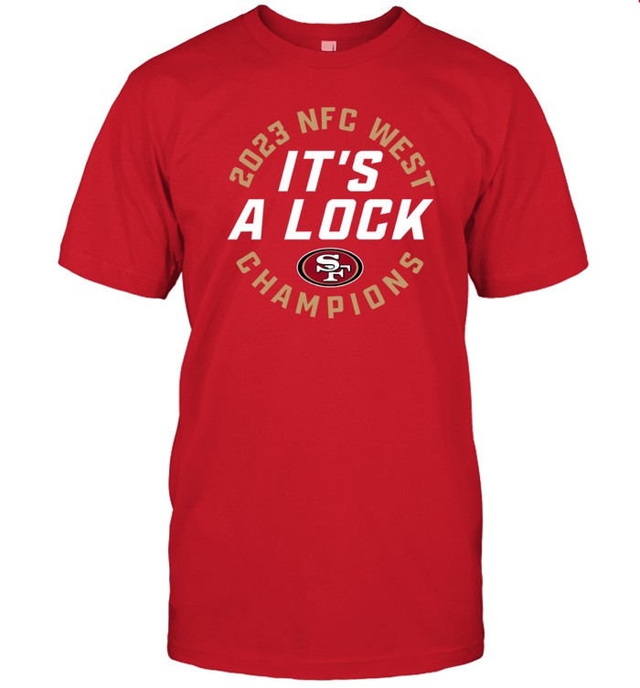 Men's San Francisco 49ers Black 2023 NFC West Division Champions T-Shirt Men's San Francisco 49ers Black 2023 NFC West Division Champions T-Shirt