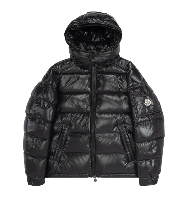 Men's Black Hooded Puffer Jacket
