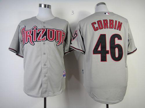 Diamondbacks #46 Patrick Corbin Grey Cool Base Stitched MLB Jersey Diamondbacks #46 Patrick Corbin Grey Cool Base Stitched MLB Jersey