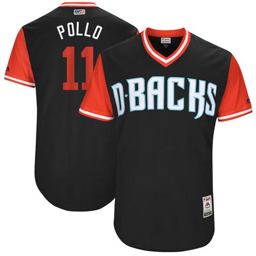 Diamondbacks #11 A. J. Pollock Black "Pollo" Players Weekend Authentic Stitched MLB Jersey Diamondbacks #11 A. J. Pollock Black "Pollo" Players Weekend Authentic Stitched MLB Jersey