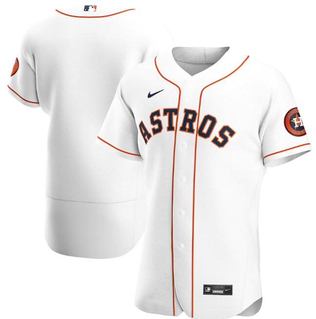 Men's Houston Astros Blank White MLB Flex Base Stitched Jersey Men's Houston Astros Blank White MLB Flex Base Stitched Jersey