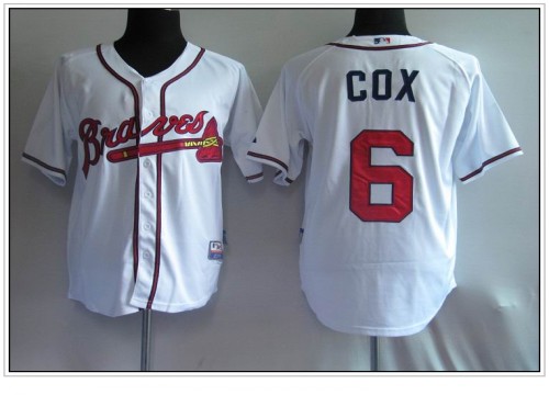Braves #6 Bobby Cox White Cool Base Stitched MLB Jersey Braves #6 Bobby Cox White Cool Base Stitched MLB Jersey