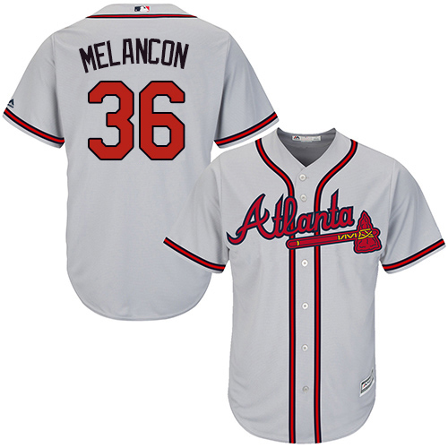 Braves #36 Mark Melancon Grey New Cool Base Stitched MLB Jersey Braves #36 Mark Melancon Grey New Cool Base Stitched MLB Jersey