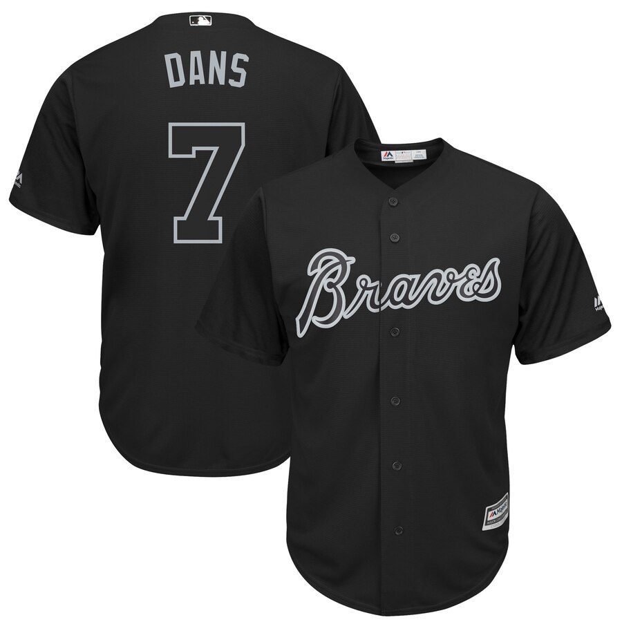 Atlanta Braves #7 Dansby Swanson Dans Majestic 2019 Players' Weekend Cool Base Player Jersey Black Atlanta Braves #7 Dansby Swanson Dans Majestic 2019 Players' Weekend Cool Base Player Jersey Black