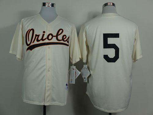 Orioles #5 Brooks Robinson Cream 1954 Turn Back The Clock Stitched MLB Jersey Orioles #5 Brooks Robinson Cream 1954 Turn Back The Clock Stitched MLB Jersey